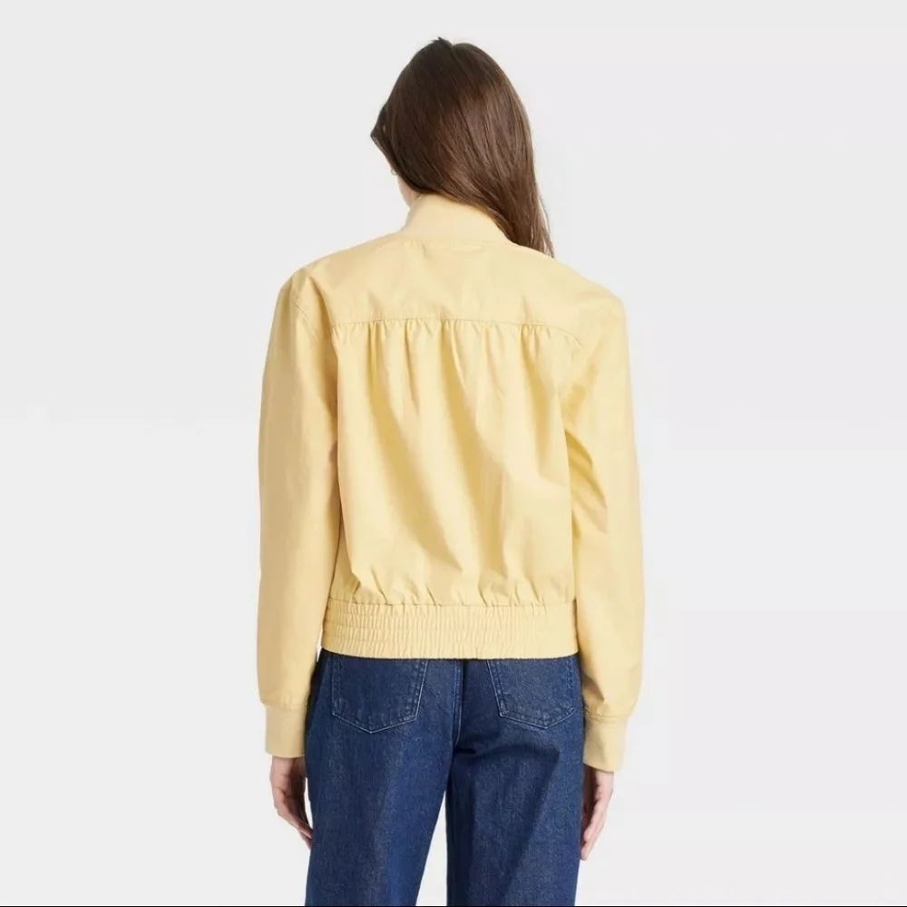 Universal Thread Yellow Cargo Bomber Jacket XXL - Picture 2 of 16
